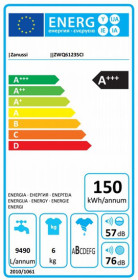 Zanussi ZWQ61235CI - Lavadora de carga superior de 6kg y 1200rpm A+++
