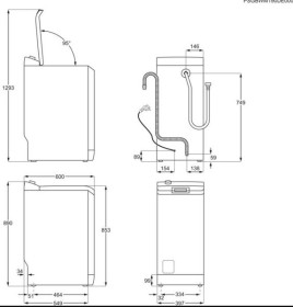 Zanussi ZWQ61235CI - Lavadora de carga superior de 6kg y 1200rpm A+++