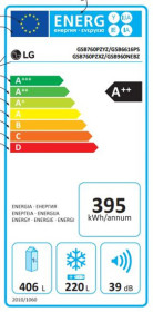 LG GSB760PZXZ - Frigorífico Americano de 179 x 91.2 cm Clase A++ Inox