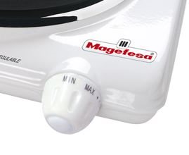 Magefesa 02CE8012000 - Hornillo Eléctrico Dinamic 8012 1500W Blanco
