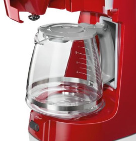 Bosch TKA3A034 - Cafetera de goteo CompactClass 10-15 tazas Color rojo