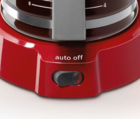 Bosch TKA3A034 - Cafetera de goteo CompactClass 10-15 tazas Color rojo