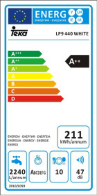 Teka 40782343 - Lavavajillas LP9 440 10 Servicios 45cm Clase A++ Blanco