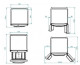 Hotpoint E4DAAAXC - Frigorífico combinado de 2 puertas y 2 cajones 195x70cm