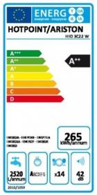 Hotpoint HIO3C22W - Lavavajillas integrado de 14 cubiertos y clase A++