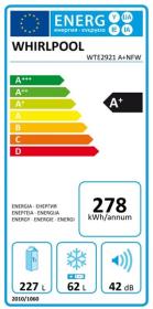 Whirlpool WTE2921A+NFW - Frigorífico 2 Puertas 173x60cm A+ Blanco