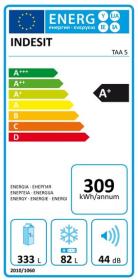 Indesit TAA5 - Frigorífico 2 Puertas 180x70 Cm Clase A+ Blanco