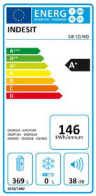 Indesit SI81QWD - Frigorífico 1 Puerta 187.5x59.5 Cm Clase A+ Blanco
