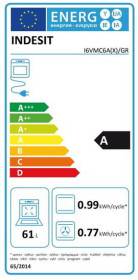 Indesit I6VMC6A(X)/GR - Cocina Eléctrica 4 Zonas 85x60cm Clase A Inox