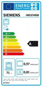 Siemens HB537A0S0 - Horno multifunción iQ500 de 60cm Cristal negro