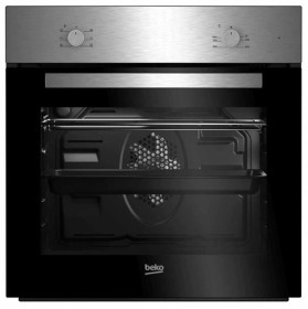 Beko BSE21031CXD - Conjunto horno + placa de gas en negro e inox