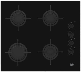 Beko BSE21031CXD - Conjunto horno + placa de gas en negro e inox