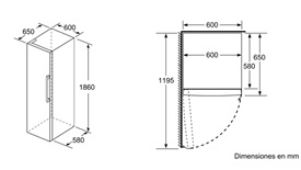 Siemens KS36FPI3P - Frigorífico 1 Puerta 186x60cm NoFrost A++ Acero