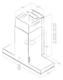 Elica PRF0146255 - Campana de Pared Haiku Aspirante 60 Cm Inox