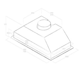 Elica PRF0142716-Campana integrada ERA C 52cm Aspirante Blanco