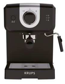 Krups XP320810 - Cafetera express OPIO en color negro 15 bares de presión