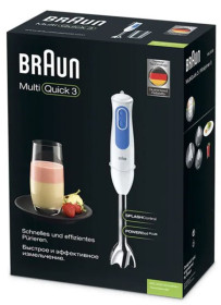 Braun MQ 3000 WH - Batidora de mano Minipimer 3 Smoothie + con 700W