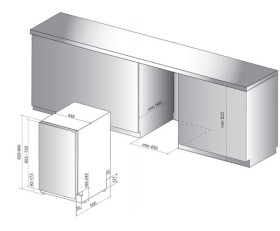 Whirlpool WSIC 3M17 - Lavavajillas integrable de 45cm para 10 cubiertos A+