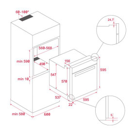 Teka 41566063 - Horno Pirolítico Muntifunción Wish HSB 635 P Clase A+