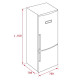 Teka 40698275 - Frigorífico Combi 192x70cm TotalNoFrost A++ Acero inox
