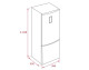 Teka 40672030 - Frigorífico Combi NFL 430 S 201x60cm NoFrost A++ Inox