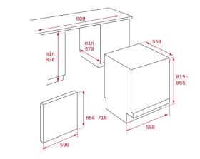 Teka 40782129 - Lavavajillas Integrable DW8 58 FI 14 Servicios A++