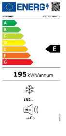 Hisense FT237D4BW21 - Arcón congelador Clase E 891 x 557 x 842 mm