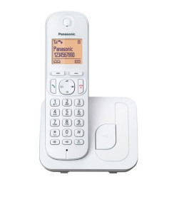 Panasonic KXTGC210SPW - Teléfono Inalámbrico Blanco 1.6" Marcación Rápida