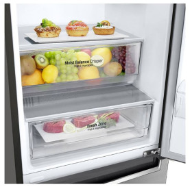 LG GBB62PZJZN - Frigorífico Combi 203x60cm A++ Total NoFrost Inox