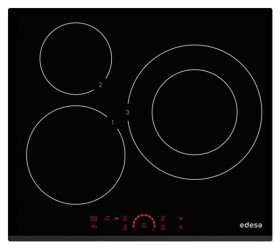 Edesa *DISCONTINUADO* EIHR-6330 B - Encimera Inducción 3 Zonas Biselado Frontal
