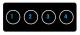 Edesa EGG-1240 TI TR CI N - Encimera de Gas Natural 4 Zonas Vidrio Negro