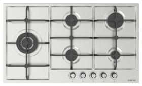 Edesa EGX-9050 TI TR CI N - Encimera de Gas Natural 5 Zonas Acero Inox