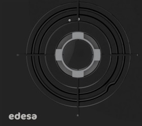 Edesa EGG-6030 TI N - Encimera de Gas Natural 3 Zonas Vidrio Negro