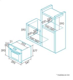 Edesa EOE-6040 X - Horno multifunción de 70 litros inox y negro Clase A