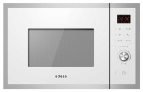 Edesa EMW-2530I-GX WH - Microondas blanco integrable con gril de 1200W