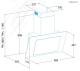 Edesa ECV-9831 GWH - Campana decorativa vertical de 90cm en Cristal Blanco