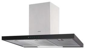Edesa ECB-9831 XGBK - Campana decorativa de 90cm Inox con frontal Negro