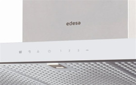 Edesa ECB-9831 XGWH - Campana decorativa de 90cm Inox con frontal blanco