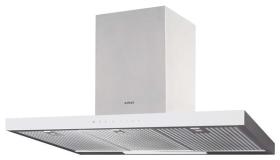 Edesa ECB-9831 XGWH - Campana decorativa de 90cm Inox con frontal blanco