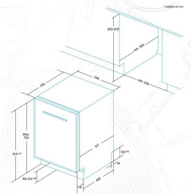 Edesa EDB-6021-I - Lavavajillas Integrable 12 Servicios Clase A+ 60cm