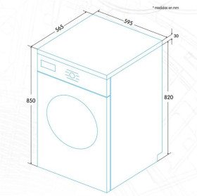 Edesa EWF-1270 WH - Lavadora 7Kg A++ 1200 rpm 23 programas Blanco