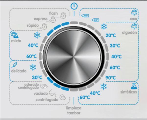 Edesa EWF-1270 WH - Lavadora 7Kg A++ 1200 rpm 23 programas Blanco