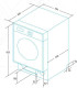 Edesa EWS-1480-I - Lavasecadora Integrable 8/6 Kg Clase A 1400 rpm