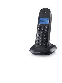 Motorola C1001LB+ - Teléfono Inalámbrico Pantalla LCD Monocroma Negro