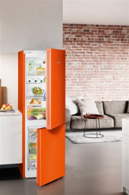 Liebherr CNno 4313 - Frigorífico Combi 186x60cm NoFrost ColourLine Naranja