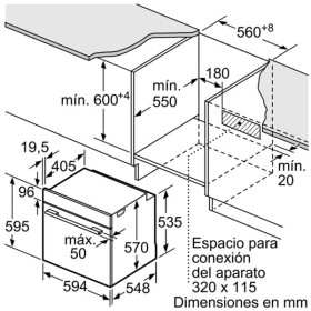 Balay 3HB5000N1 - Horno Multifunción Clase A Serie Cristal Negro