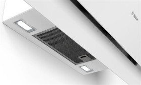 Bosch DWK87CM20 - Campana inclinada de pared 80cm Cristal Blanco Serie 4