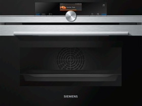 Siemens CS636GBS2 - Horno iQ700 compacto con 100% vapor Inox y negro