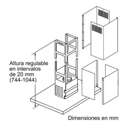 Siemens LF91BUV50 - Campana isla Ancho 90 cm Box Slim Premium