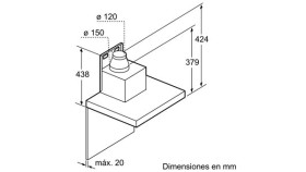 Siemens LC97BHP50 - Campana iQ500 de pared Box Slim de 90 cm Clase A 55dB